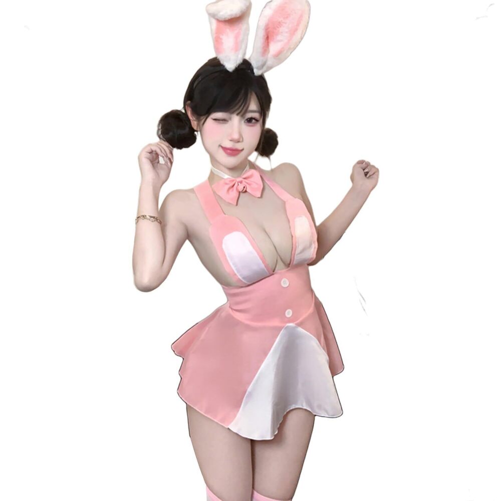5021 Cosplay Lingerie Sexy Camisole Mini Dress Sleepwear Cute Anime Doll